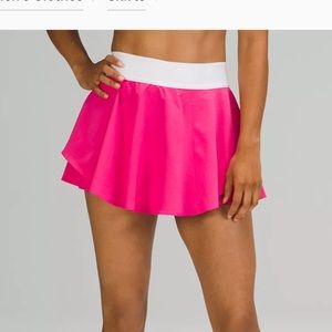 Lululemon Sonic pink Court Rival Skirt